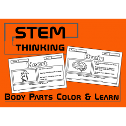 Parts of the Body Color and Learn Science Activities